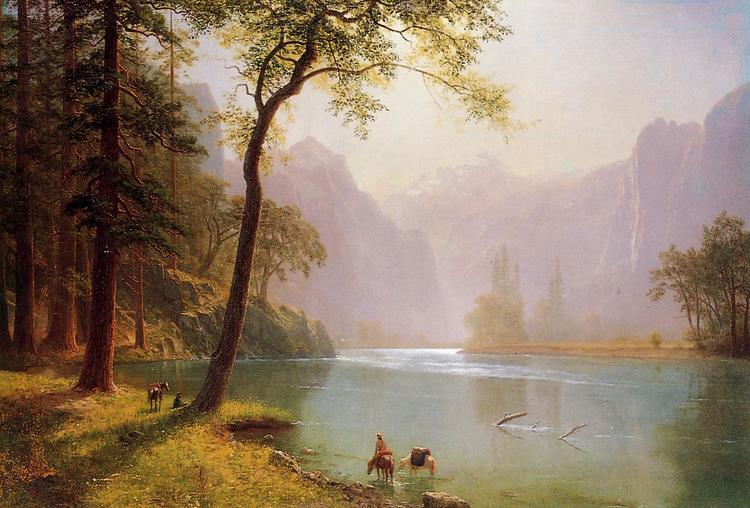 Albert Bierstadt Oil Painting Kern's River Valley, California - Click Image to Close